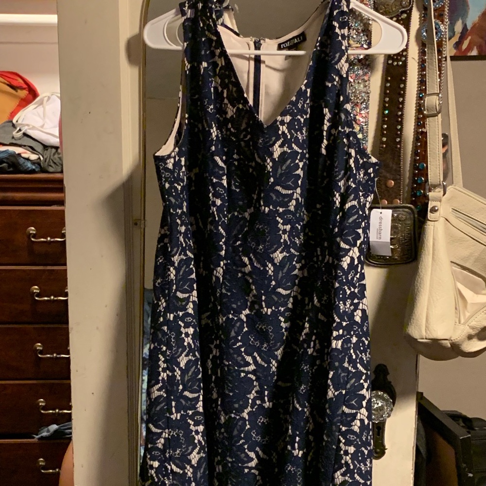 Navy blue dress